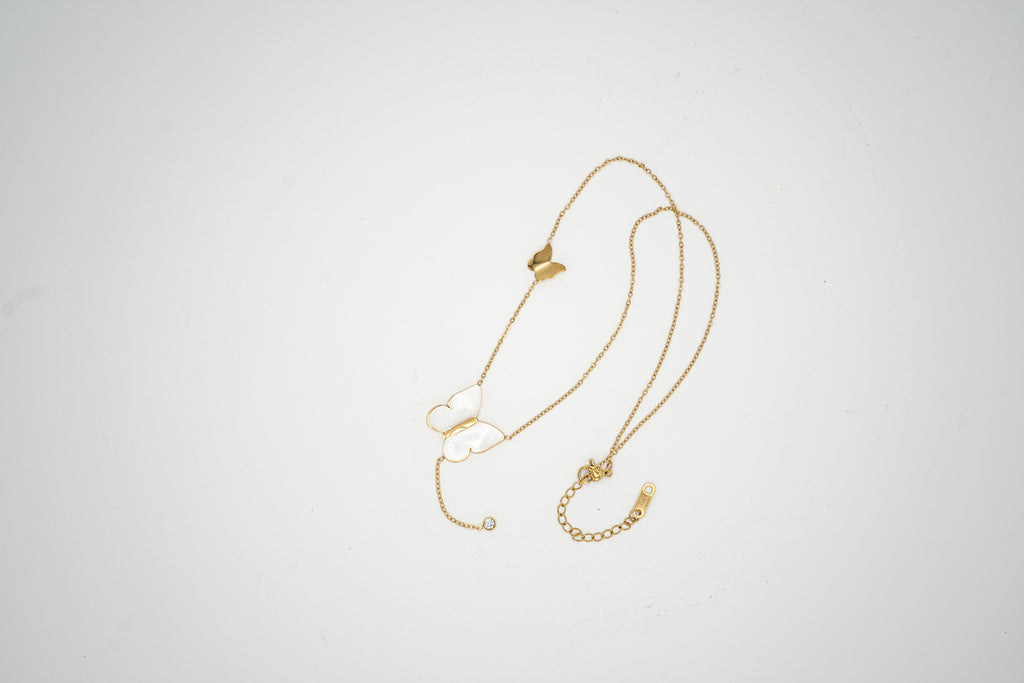 Pearl Butterfly Necklace
