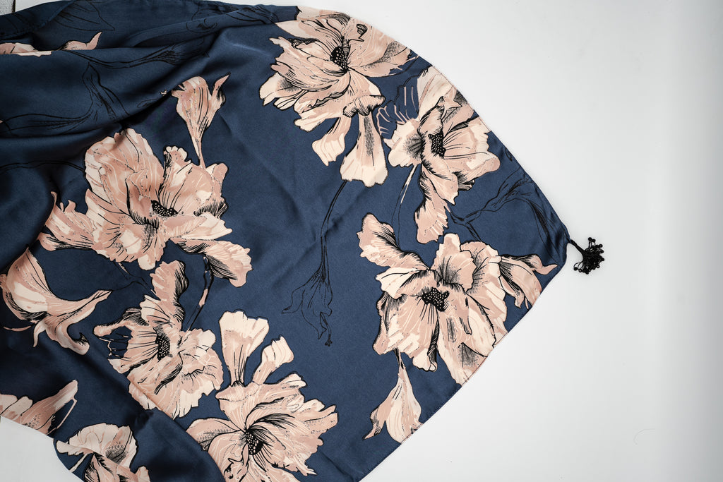 Midnight Bloom Scarf
