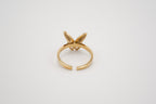 Golden Butterfly Adjustable Ring