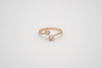 Twin Sparkle Open Ring