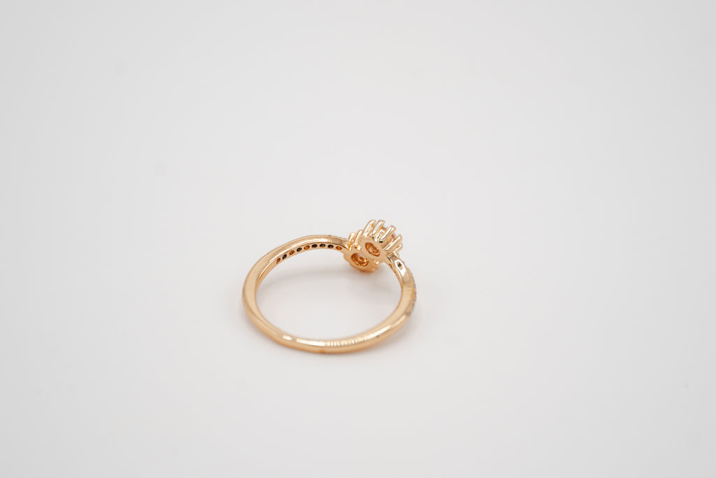 Twin Sparkle Open Ring