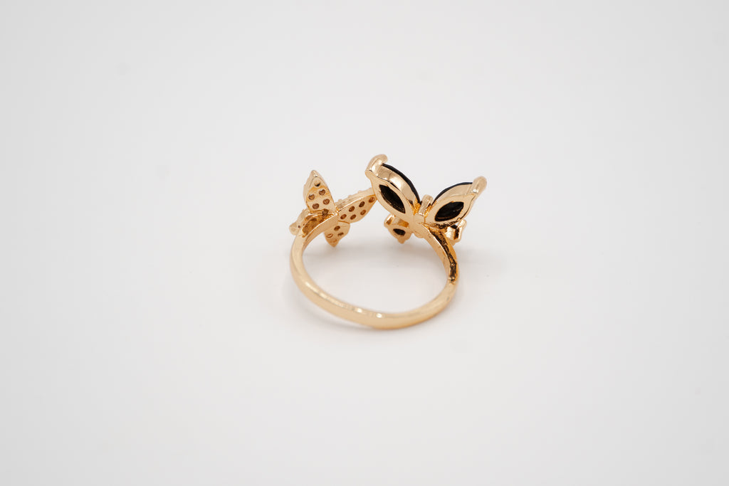 Butterfly Duo Adjustable Ring