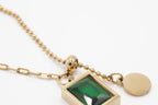 Emerald Charm Necklace