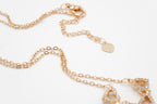 Crystal Heart Trio Necklace