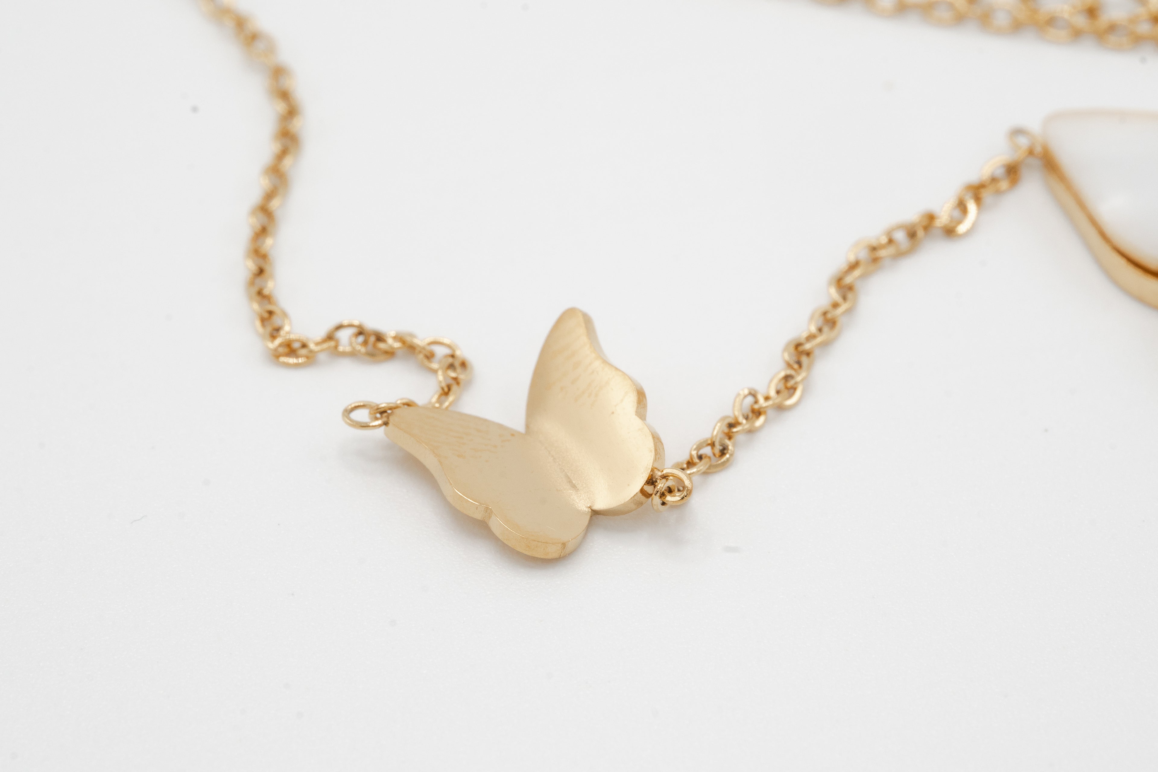 Pearl Butterfly Necklace