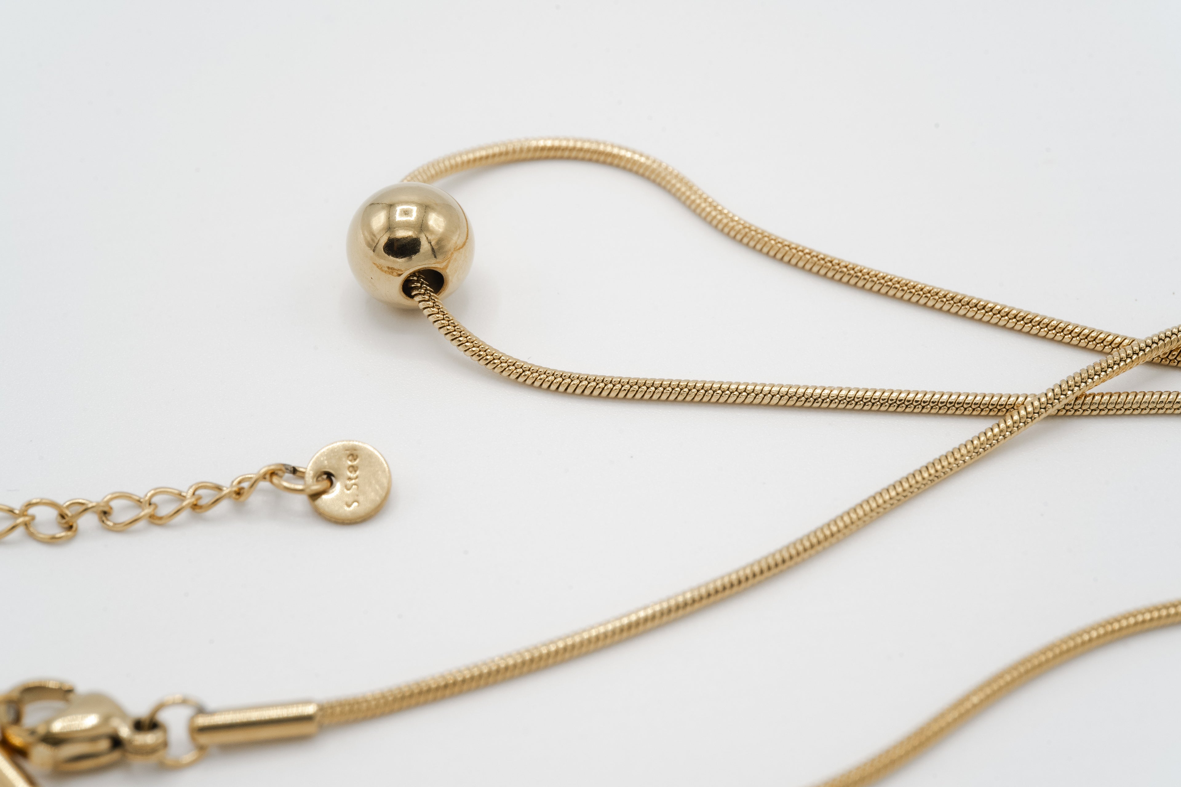 Golden Sphere Pendant Necklace