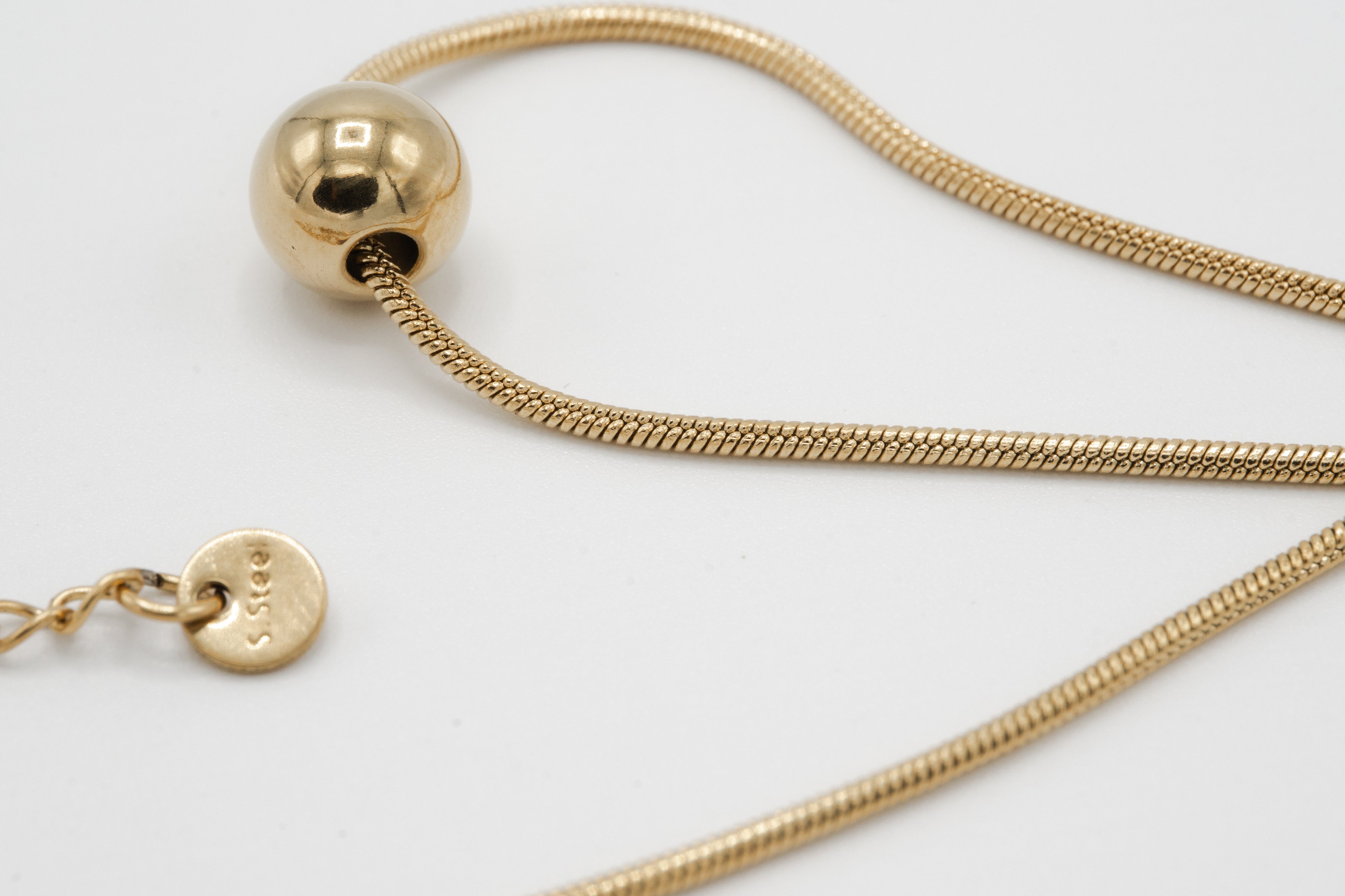 Golden Sphere Pendant Necklace
