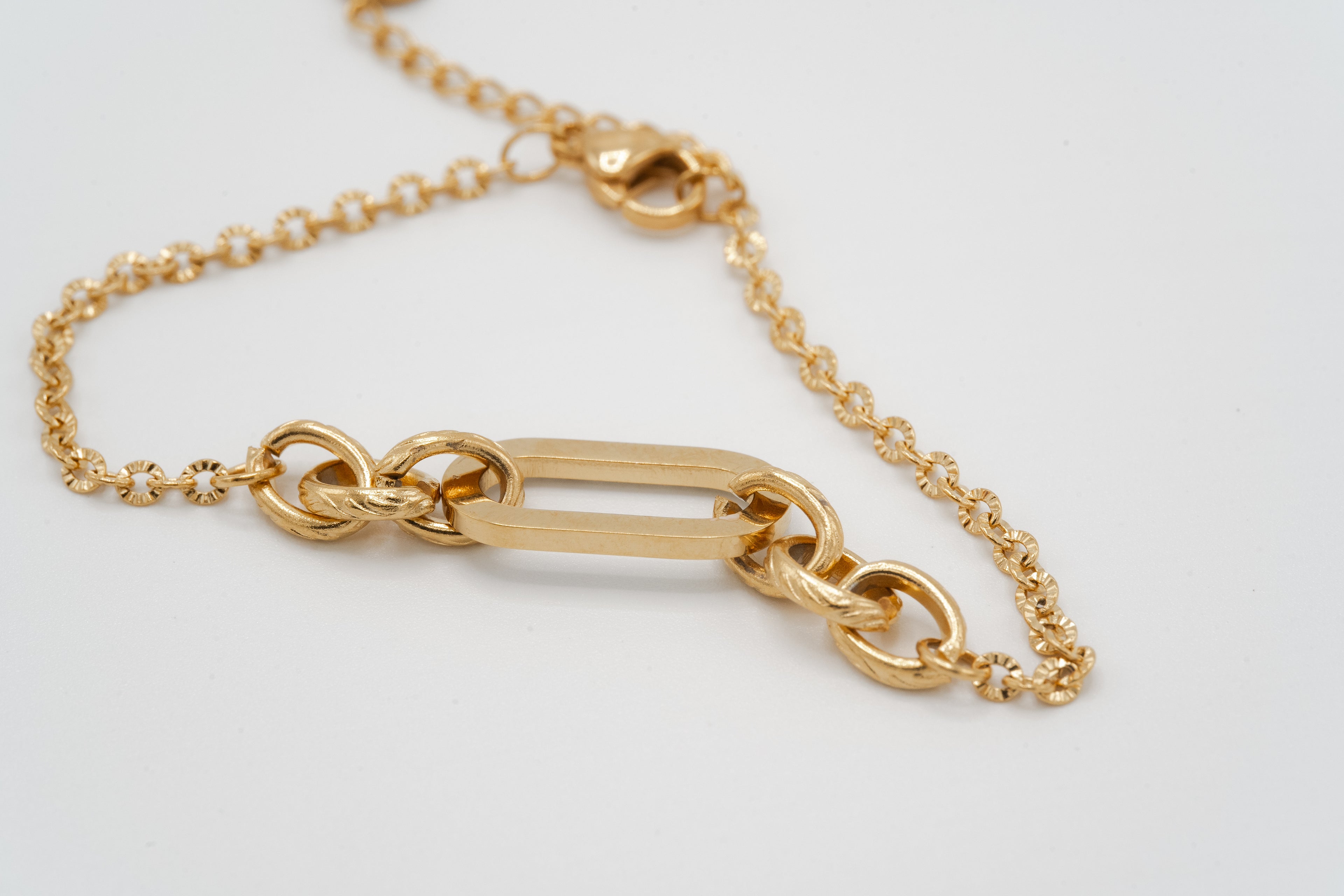 Bold Link Gold Bracelet