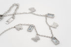 Silver Butterfly Charm Necklace