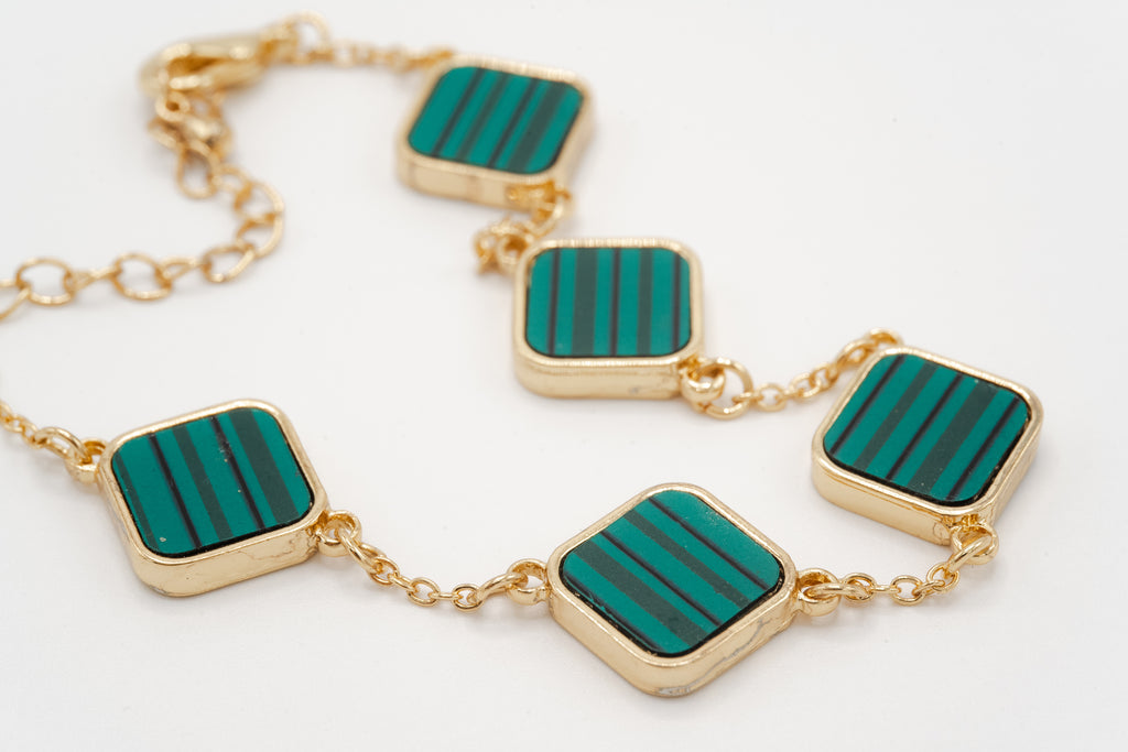 Emerald Stripes Bracelet
